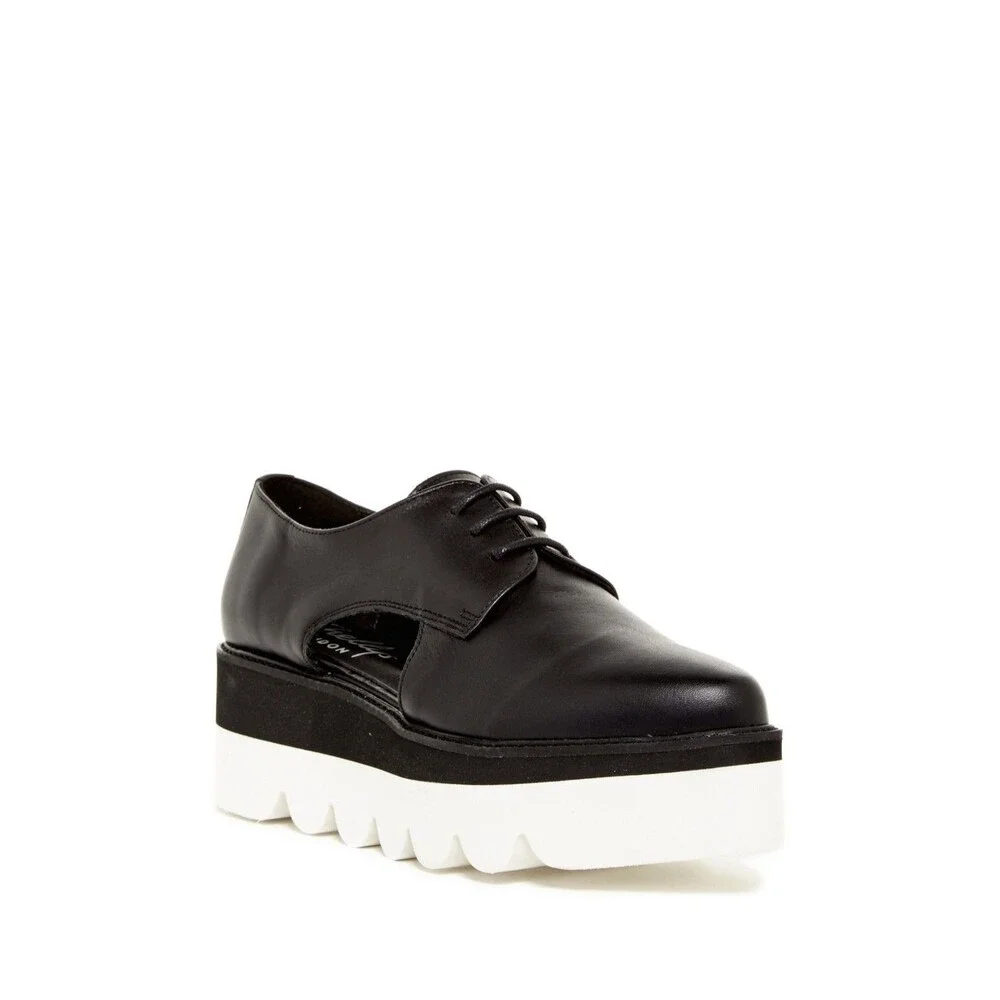 NWOB Shellys London Charlie Leather Platform Loafer